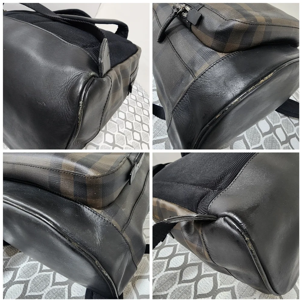 Burberry Smoked Check Backpack Black